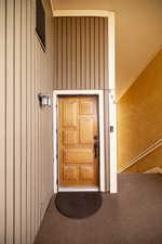 View of exterior entry