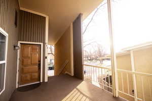 View of exterior entry