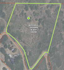 Map of property location with property parcel outlined