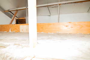 Attic area that can be used for storage or finished to be a bonus room.
