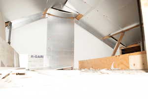 Attic area that can be used for storage or finished to be a bonus room.