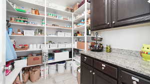 View of large pantry