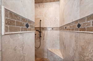 Full bath featuring a walk in shower