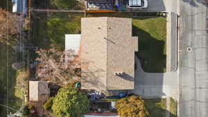 Aerial view of property and surrounding area