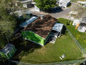 Aerial view of property and surrounding area