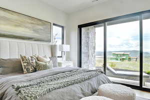 Bedroom with access to exterior