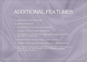 View of miscellaneous listing collateral