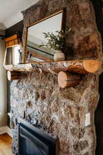 Detailed view of a textured ceiling