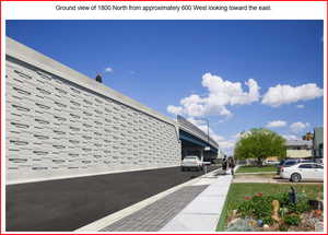 View of the new bridge that will be built by UDOT on 1800 N.