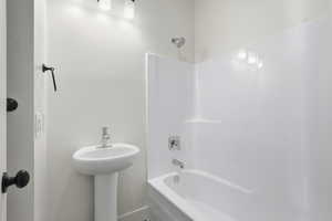 Bathroom with tub / shower combination