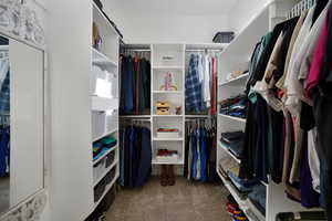 View of spacious closet