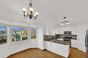 Dining and kitchen area