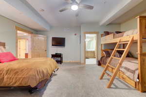 Bedroom 2 with ensuite full bathroom