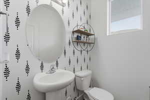 Half bath with toilet