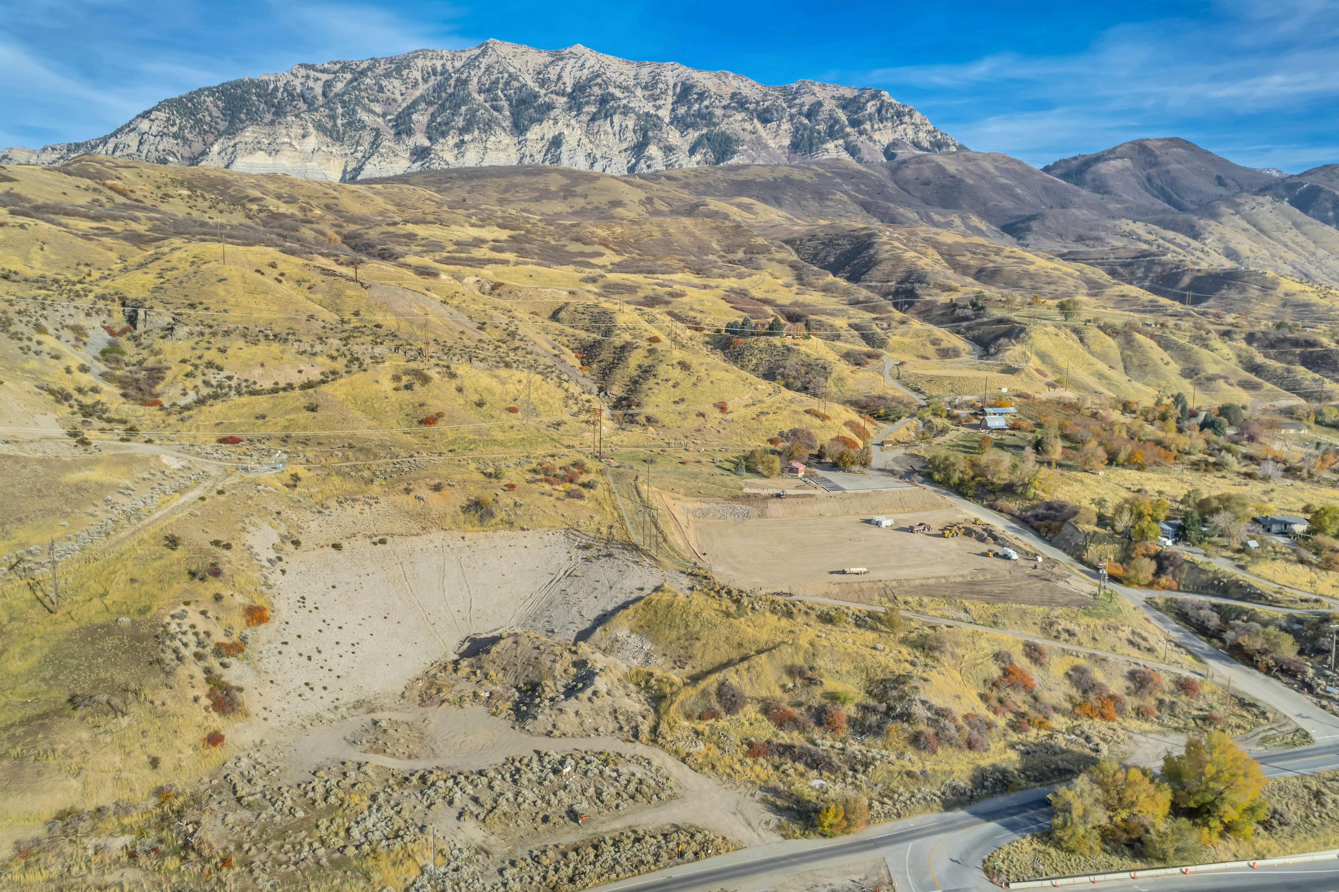 View of mountain background