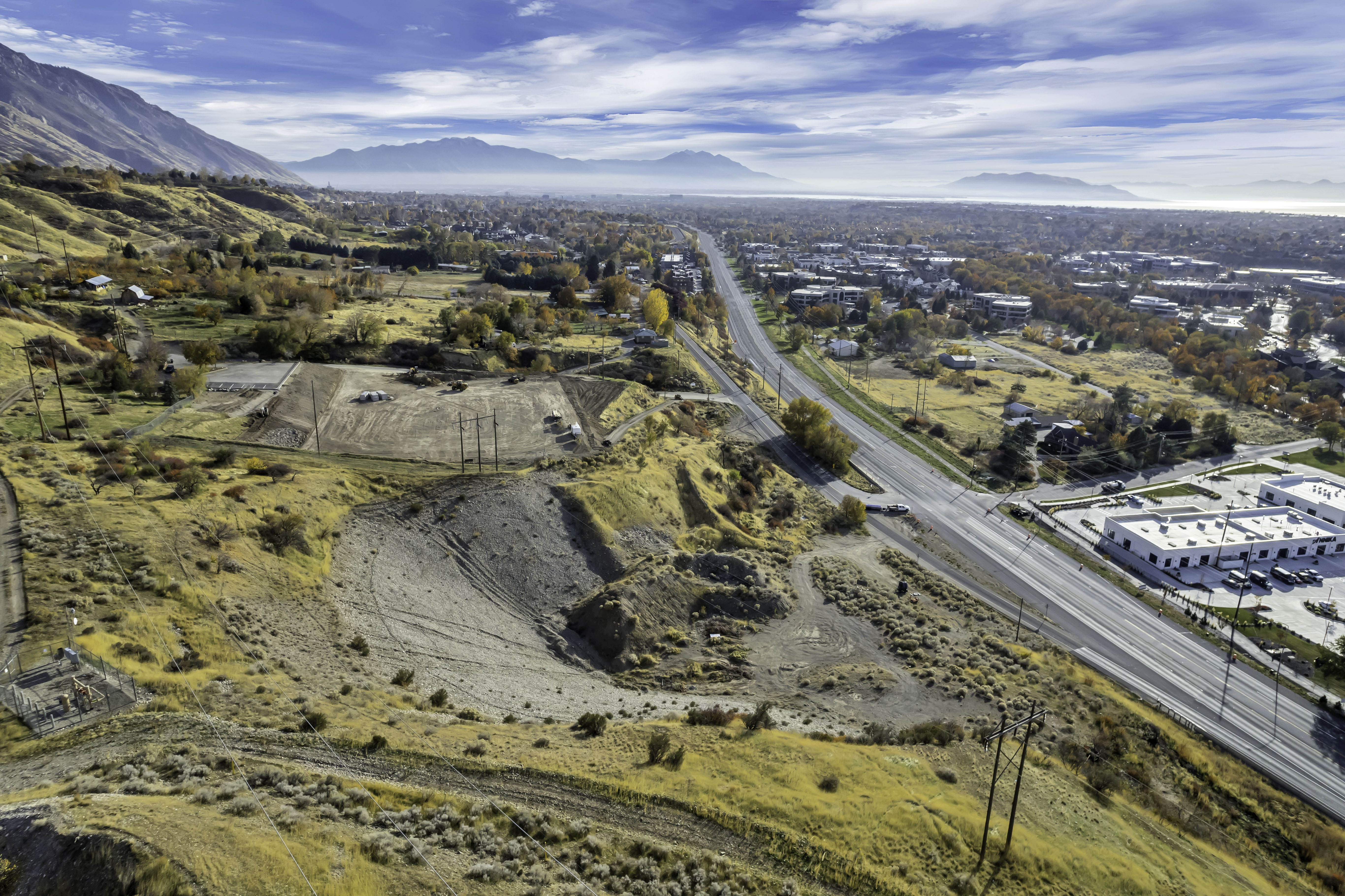 Aerial view of mountains
