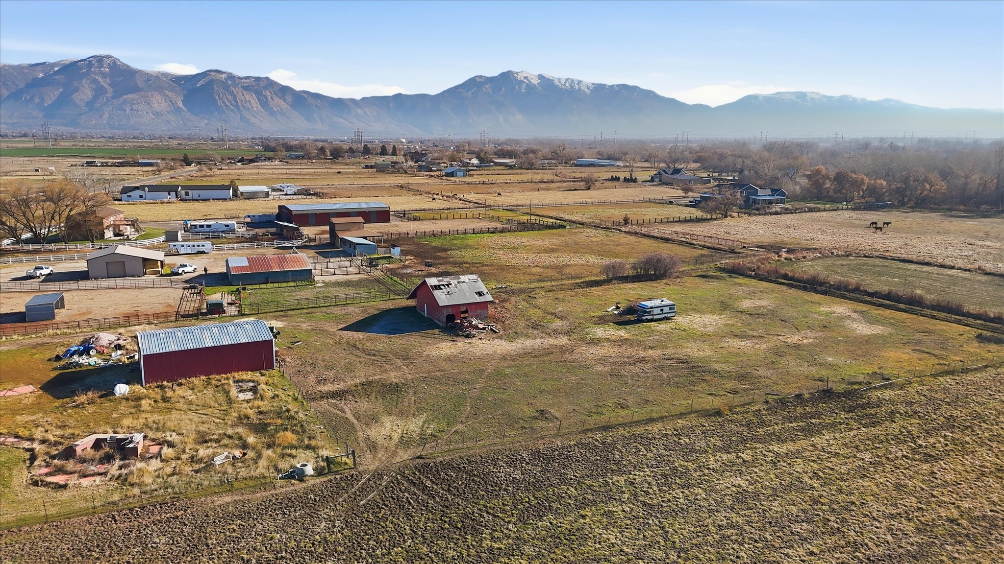 Drone / aerial view of mountains
