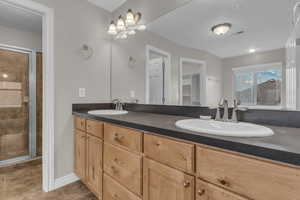 Large Primary Suite Bath with Double Vanity