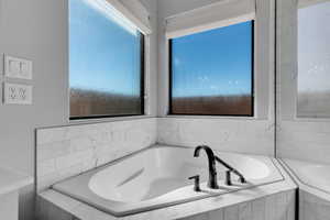 Bathroom with a bath