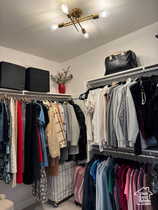 View of spacious closet