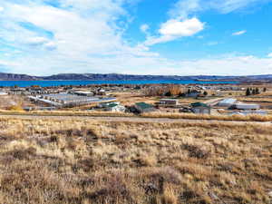 Water view featuring a mountainous background