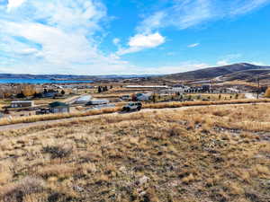 Mountain view with rural landscape