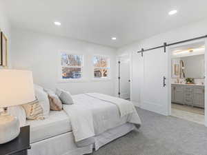 Master bedroom with walk-in