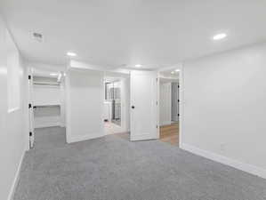 Basement Master Bedroom with Walk-in closet