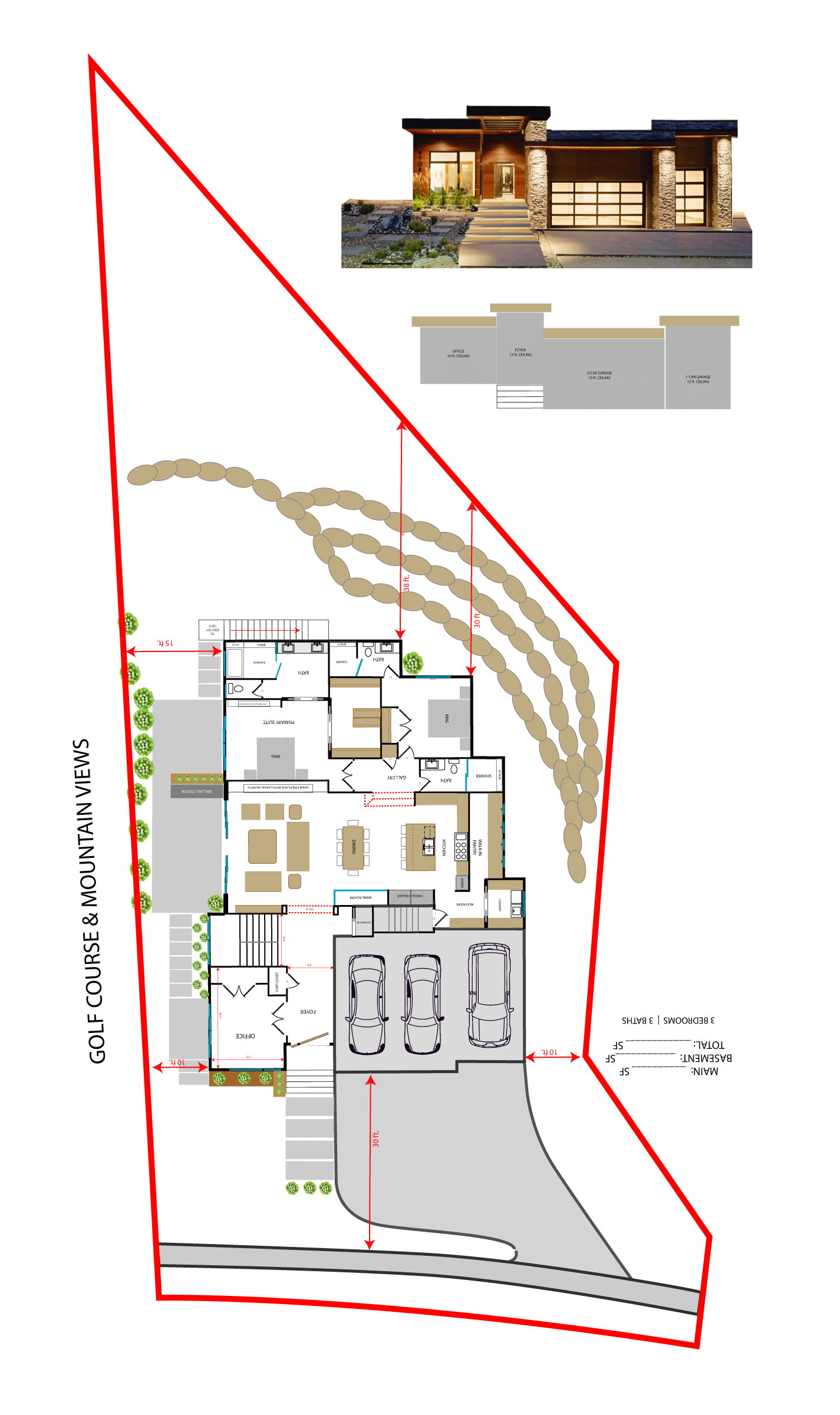 OPTIONAL Home Design to Fit the lot.INTENDED as Idea Only
