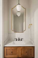 Bathroom featuring vanity