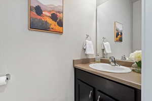 Bathroom featuring vanity