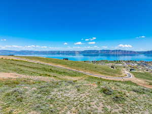 Water view featuring a mountain backdrop
