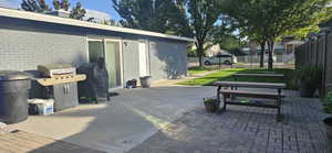 backyard fully fenced in