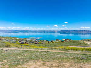Water view with mountains