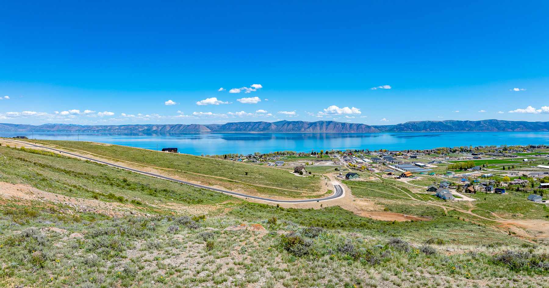 Water view featuring a mountain backdrop