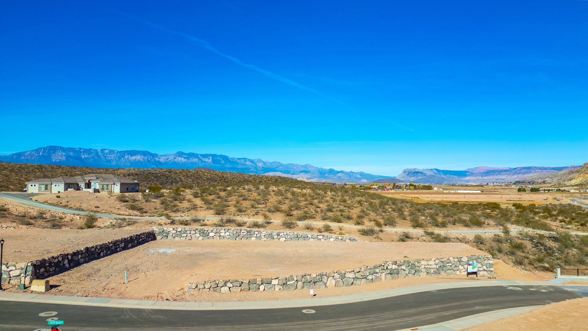 View of mountain background