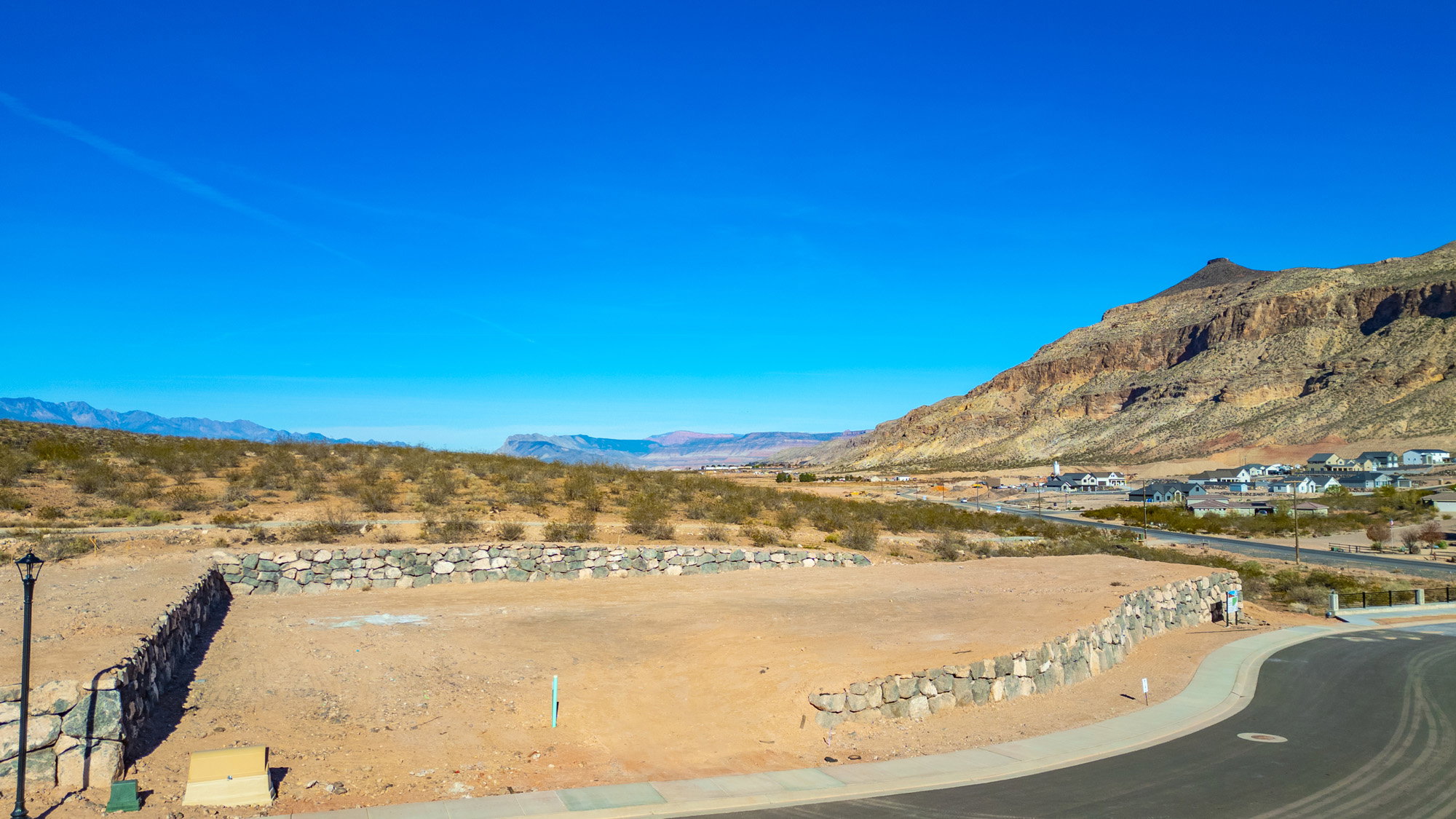 View of mountain background