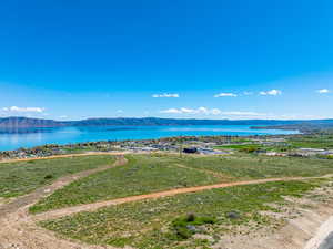Water view featuring a mountainous background