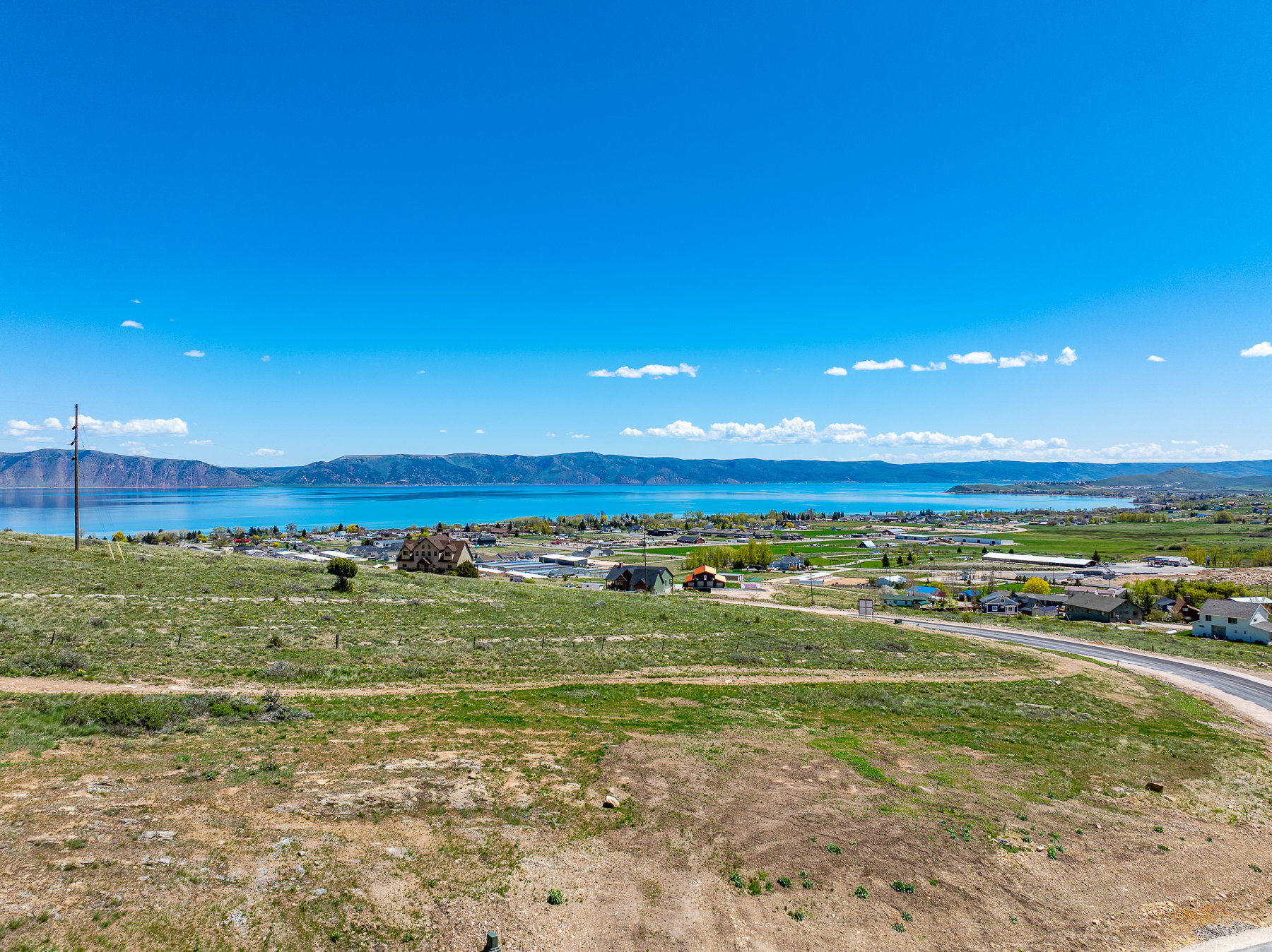Water view featuring a mountainous background