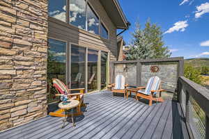 Front deck off Living room and Kitchen