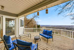 Deck featuring an outdoor hangout area