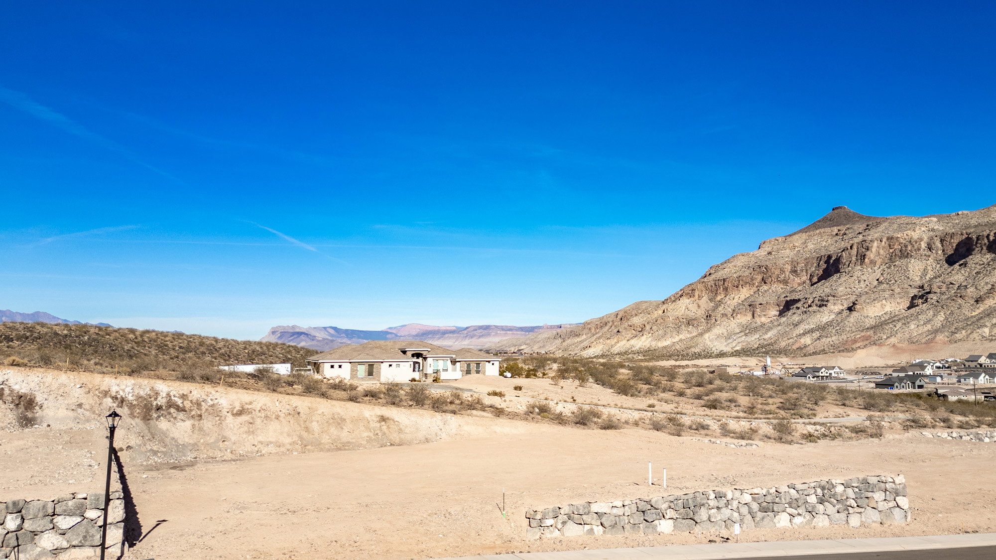 View of mountain background