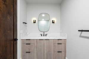 Bathroom featuring vanity