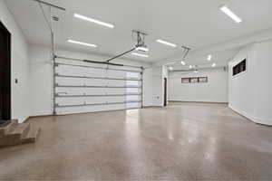 Garage with baseboards