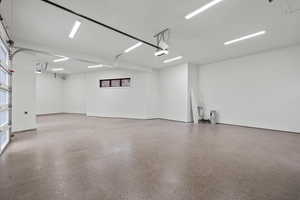 Garage with baseboards