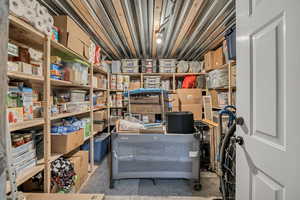 Storage under the porch