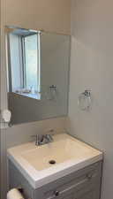 Bathroom featuring vanity