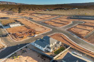 View of rural area with a mountainous background and a desert landscape