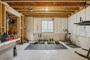 View of workout area