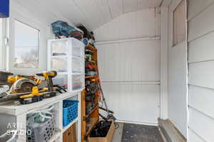 View of storage area